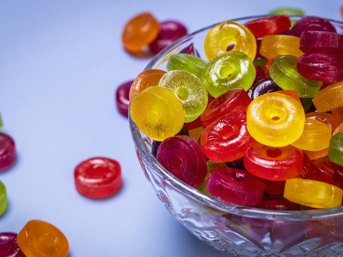 Balas coloridas para ações em eventos e feiras